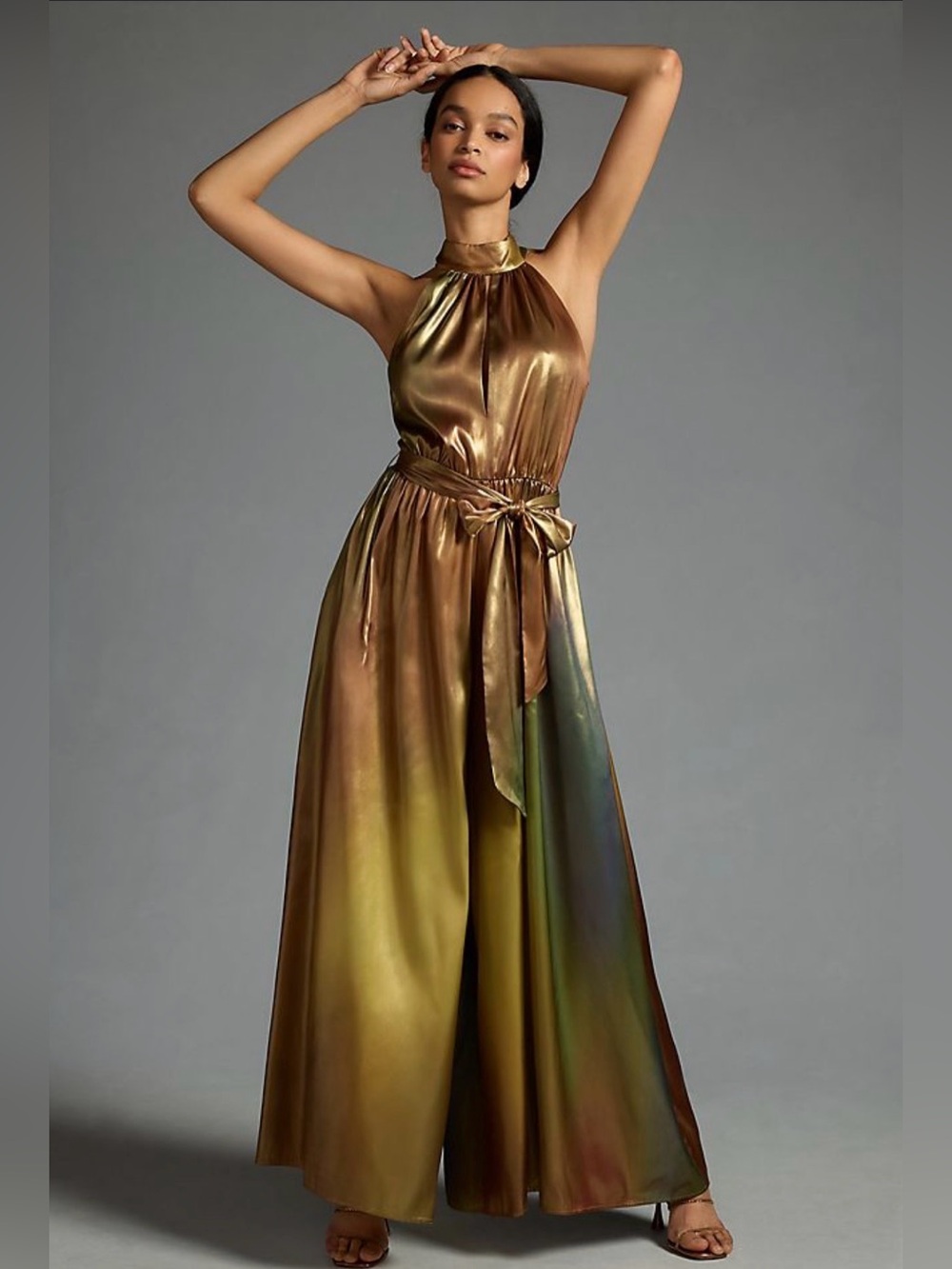 Hutch metallic wide leg jumper